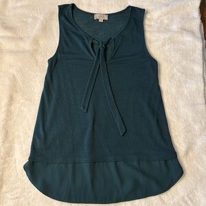 LOFT Women's Teal Sleeveless Top, XS